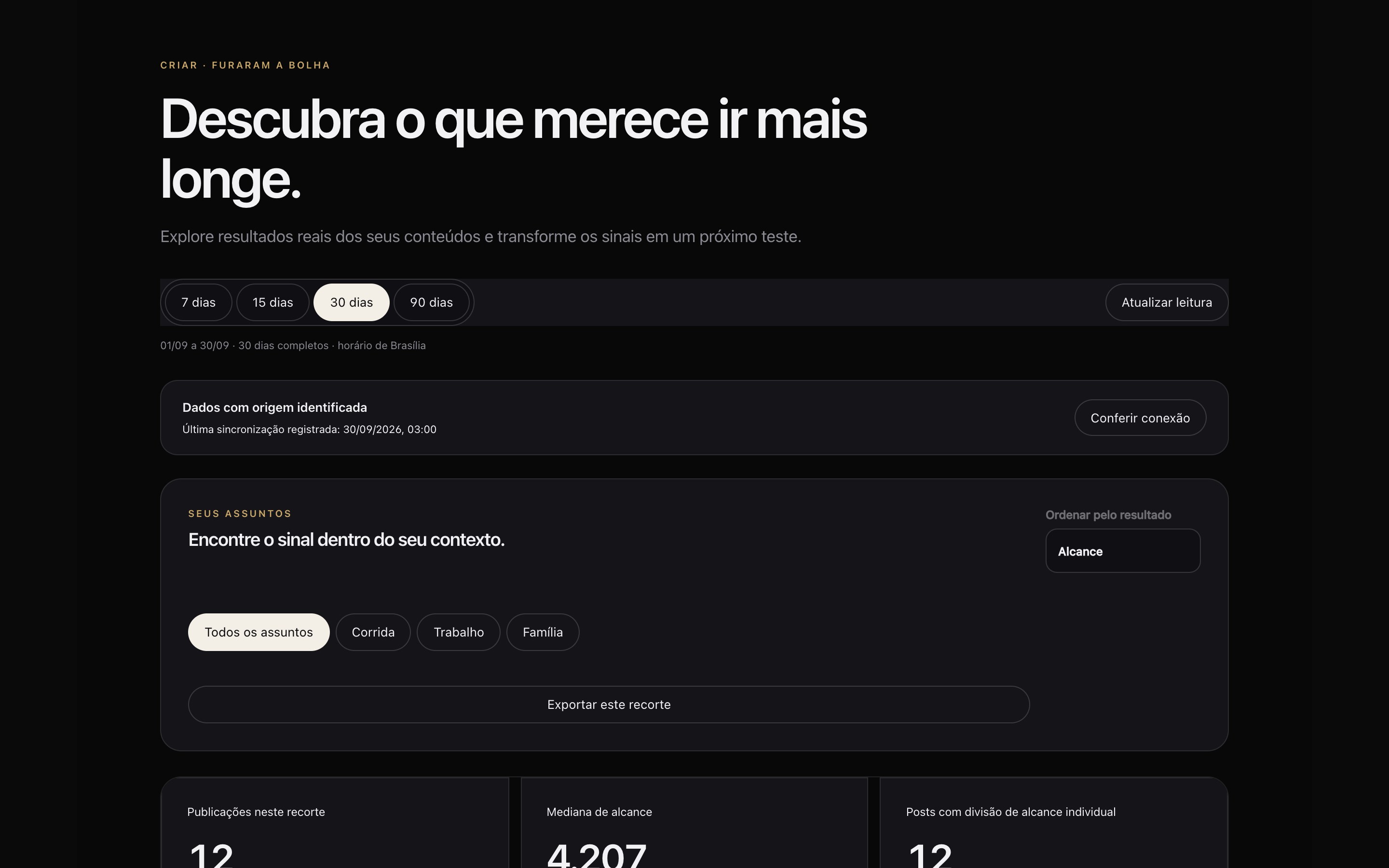 Furaram a bolha no Creatores Studio